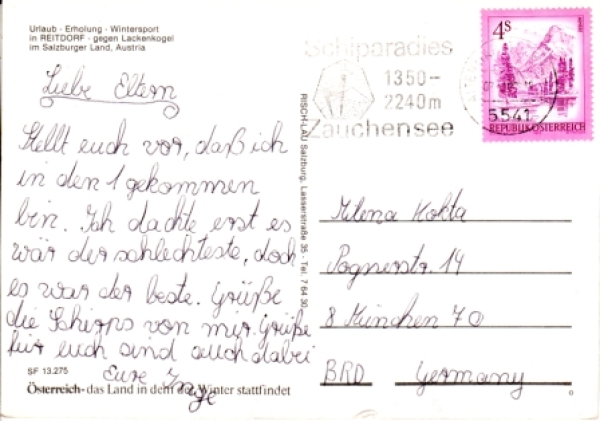 Flachau (Salzburg) - A 19xx 95 015 ●